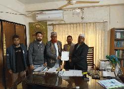 শেরপুর-২ আসনে ঈগল প্রতীকের প্রার্থী আব্দুল্লাহ বাদশার মনোনয়নপত্র সংগ্রহ