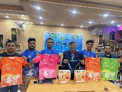 শেরপুরে শিশুদের দৌড় প্রতিযোগিতা উপলক্ষে জার্সি উন্মোচন
