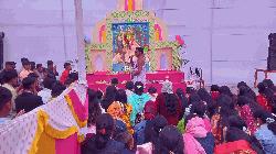 বিদ্যাদেবীর আরাধনায় উৎসবমুখর জলঢাকা সরকারি কলেজ প্রাঙ্গণ