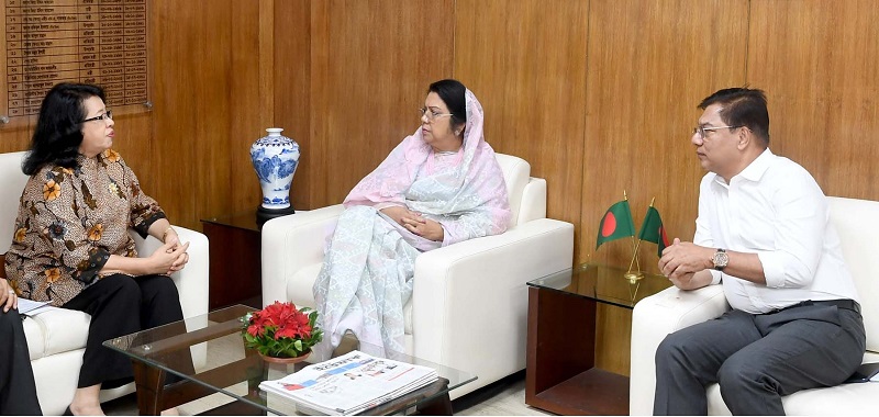 বেসামরিক বিমান পরিবহন ও পর্যটন মন্ত্রী ও প্রতিমন্ত্রীর সঙ্গে ইন্দোনেশিয়ার রাষ্ট্রদূতের বৈঠক
