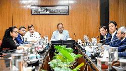  প্রতিমন্ত্রী সুলতান সালাউদ্দিন টুকুর  সঙ্গে বাংলাদেশে নিযুক্ত নরওয়ের রাষ্ট্রদূতের সাক্ষাৎ 